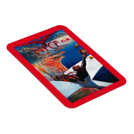 Meeting D' Aviation in Nice, France Poster Magneet (Rechterzijde)