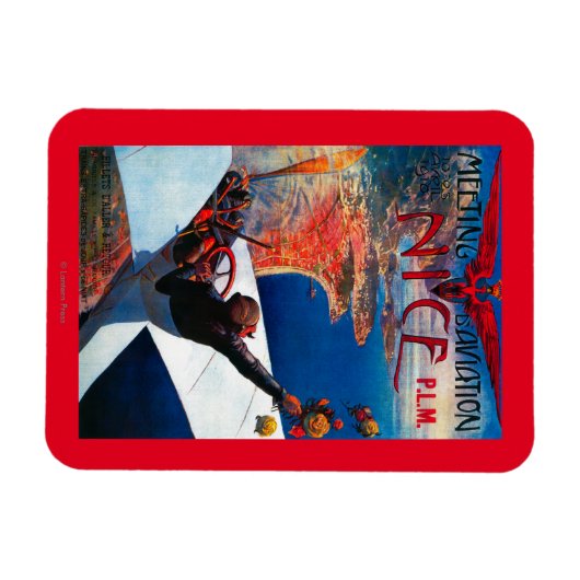 Meeting D' Aviation in Nice, France Poster Magneet (Horizontaal)