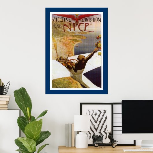 Meeting d'Aviation Nice Poster (Thuiskantoor)