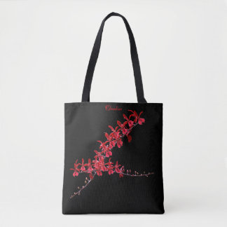 "Meeting Long Red Orchids" Tas Black