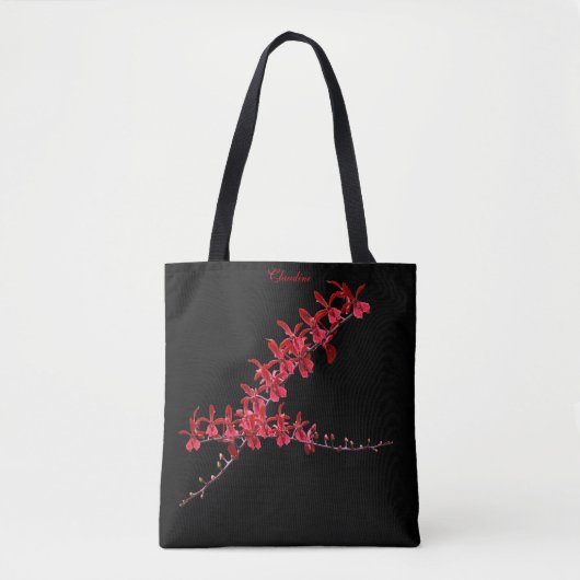 "Meeting Long Red Orchids" Tas Black (Voorkant)