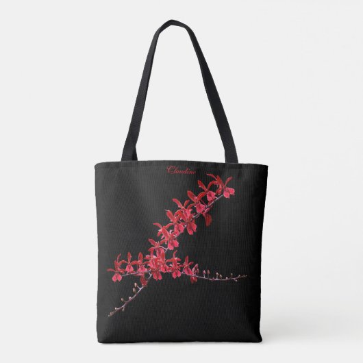 "Meeting Long Red Orchids" Tas Black (Achterkant)