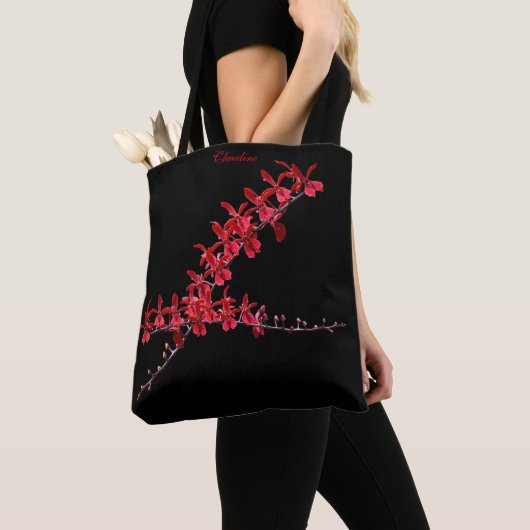 "Meeting Long Red Orchids" Tas Black (Dichtbij)