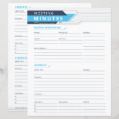 Meeting Minutes-tracker (Voorkant / Achterkant)