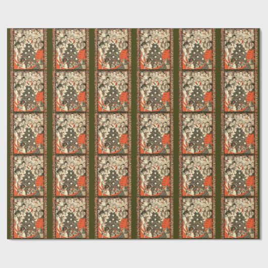 Meeting Santa Claus Cadeaupapier (Vlak)