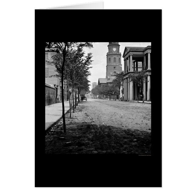 Meeting Street in Charleston, SC 1865 (Voorkant)