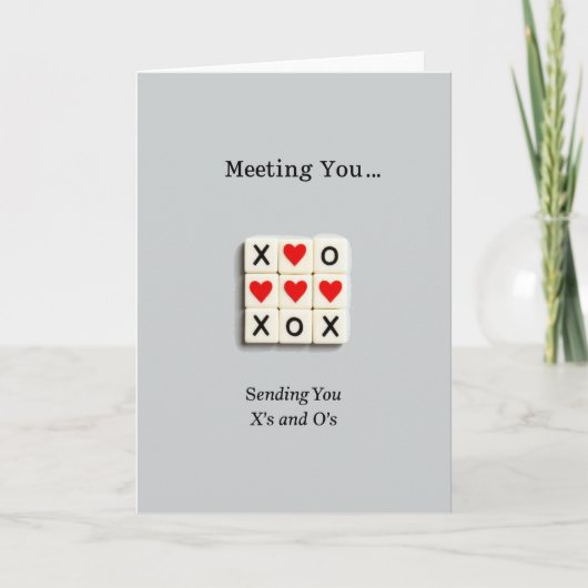 Meeting You Xoxo Kaart (Voorkant)