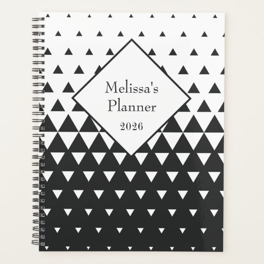 Meetkundig gemoderniseerd gepersonaliseerd 2026 planner (Voorkant)