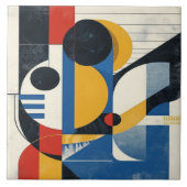 Meetkundig meesterschap midden eeuw nr. 3 tegeltje (Voorkant)