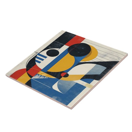 Meetkundig meesterschap midden eeuw nr. 3 tegeltje (Zijkant)