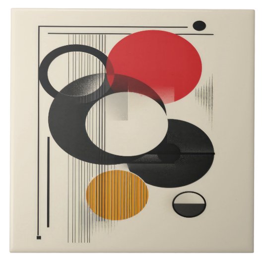 Meetkundig meesterschap midden eeuw nr. 5 tegeltje (Voorkant)