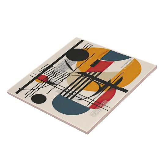 Meetkundig meesterschap nr. 2 uit het midden van d tegeltje (Zijkant)