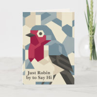 Meetkundige Winter | Rode Robin Geestige Kerstmis