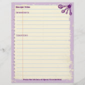 Meetlepels bakkerij op maat gesneden recept (Voorkant)