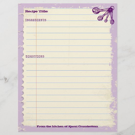 Meetlepels bakkerij op maat gesneden recept (Voorkant)