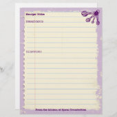 Meetlepels bakkerij op maat gesneden recept (Voorkant / Achterkant)