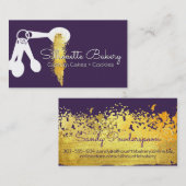Meetlepels bakkerijkoeken visitekaartje (Voorkant / Achterkant)
