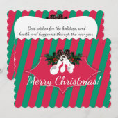 Meetlepels Kerstmis uit de keuken van Feestdagenkaart (Voorkant / Achterkant)