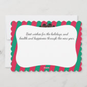 Meetlepels Kerstmis uit de keuken van Feestdagenkaart (Achterkant)