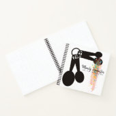 Meetlepels, recept-laptop voor persoonlijk kookboe notitieboek (Binnen)