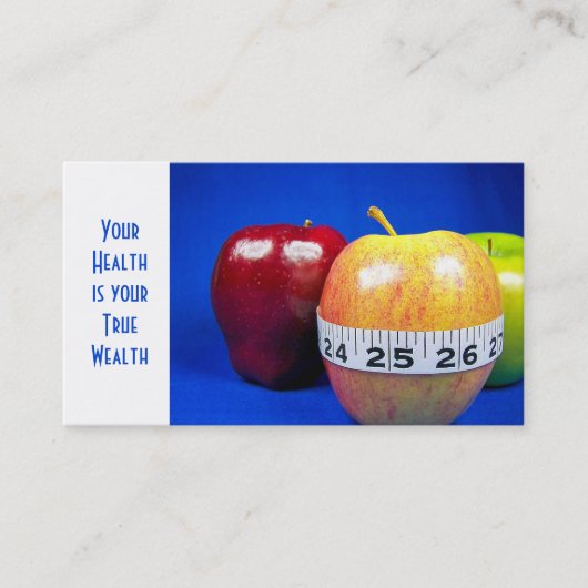 meetlint op appel visitekaartje (Voorkant)