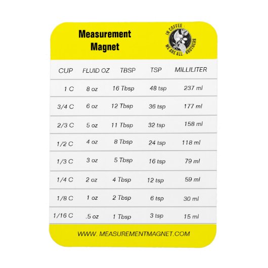 Meetmagneet Geel Logo Magneet (Verticaal)