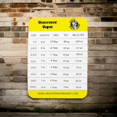 Meetmagneet Geel Logo Magneet