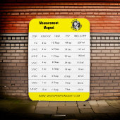 Meetmagneet Geel Logo Magneet