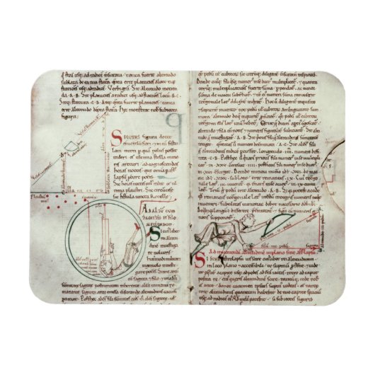Meetschema's en tekstdiagram (vellum) magneet (Horizontaal)