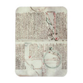 Meetschema's en tekstdiagram (vellum) magneet (Verticaal)