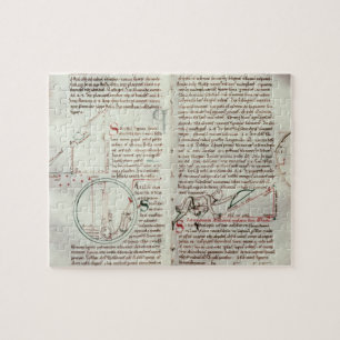 Meetschema's en tekstdiagrammen (vellum) legpuzzel