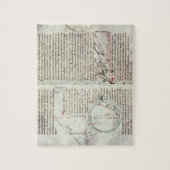 Meetschema's en tekstdiagrammen (vellum) legpuzzel (Verticaal)