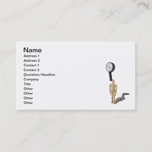 Meetspanning Visitekaartje (Voorkant)