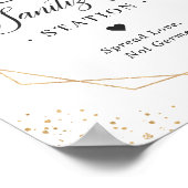 Meetstation Eucalyptus laat geometrische Poster (Hoek)