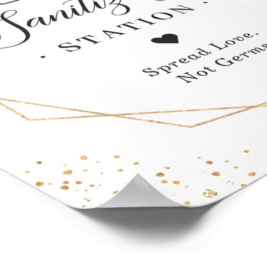 Meetstation Eucalyptus laat geometrische Poster (Hoek)