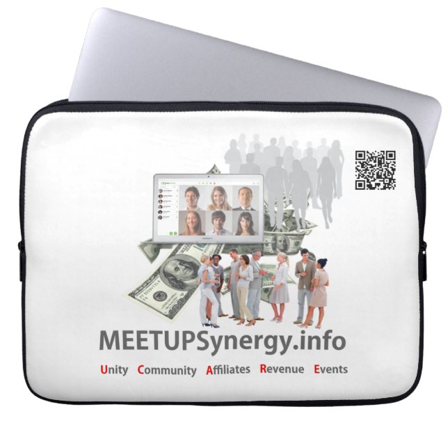 MEETUPSynergy - laptophoes van 13 inch Laptop Sleeve (Voorkant)