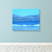 Meeuw bij Doran Canvas Afdruk (Insitu (Houten vloer))
