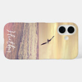 Meeuw bij Florida Sunrise Beach Naam Case-Mate iPhone Case (Achterkant (horizontaal))