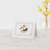 Meeuw Cirkel Horizontale Blanco Kaart (Gele Bloem)