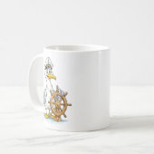 Meeuw Comic Schip Kapitein Koffiemok (Voorkant links)