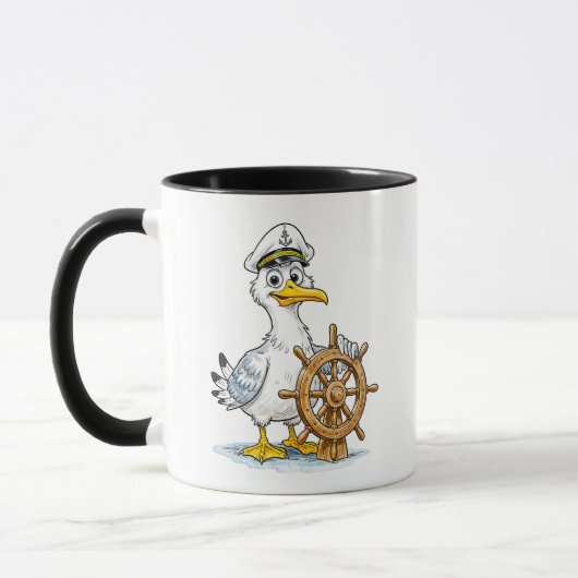 Meeuw Comic Schip Kapitein Mok (Links)