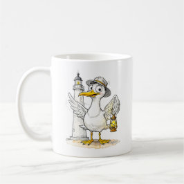 Meeuw Comic Vuurtoren Lantaarn Koffiemok