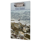 meeuw en zee branding klembord (Links)