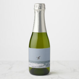 Meeuw Fleslabel Sparkling Wijnetiket