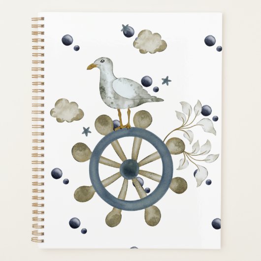 meeuw hitching een rit planner (Voorkant)