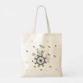 meeuw hitching een rit tote bag (Achterkant)