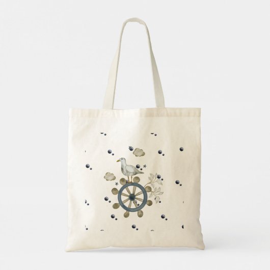 meeuw hitching een rit tote bag (Achterkant)