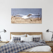 Meeuw in vlucht canvas afdruk (Insitu (Slaapkamer))