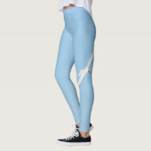 Meeuw in vlucht Kustlijn Leggings (Links)