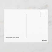 Meeuw in vlucht op een bewolkte achtergrond briefkaart (Achterkant)